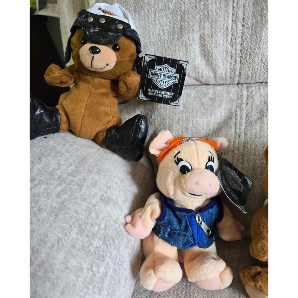 Harley Davidson Bean bag plushies $47 obo